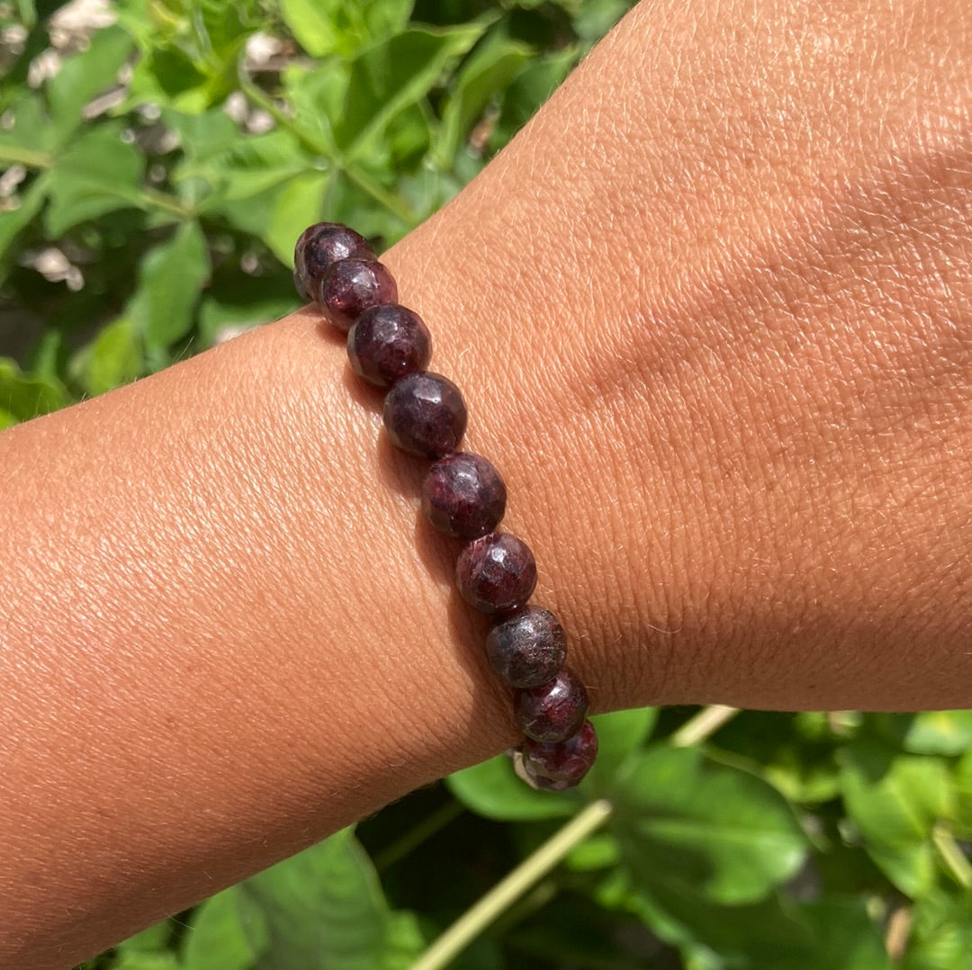 All Natural Garnet Healing Gemstone Bracelet