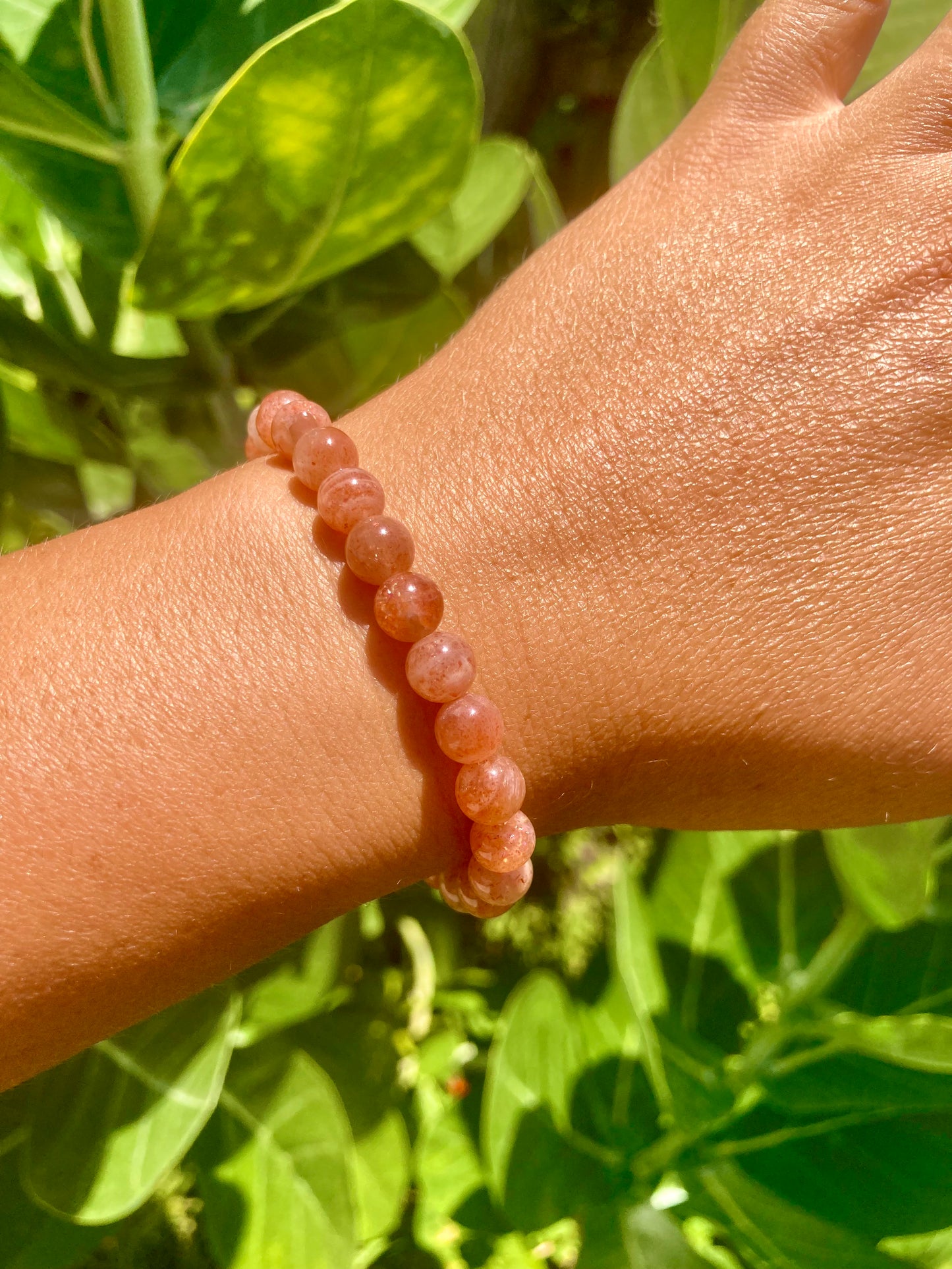 All Natural High Grade Sunstone Healing Gemstone Bracelet