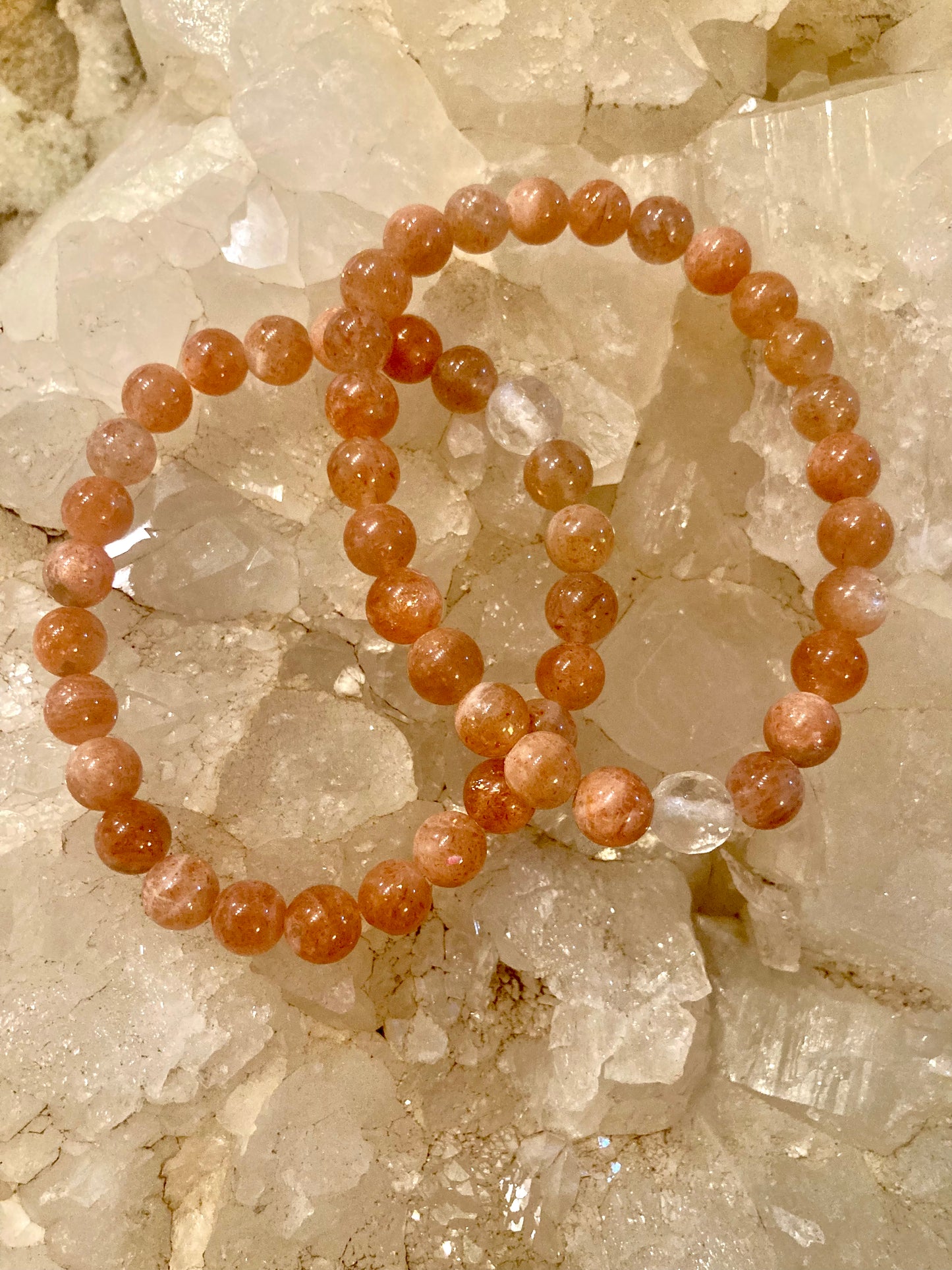 All Natural High Grade Sunstone Healing Gemstone Bracelet