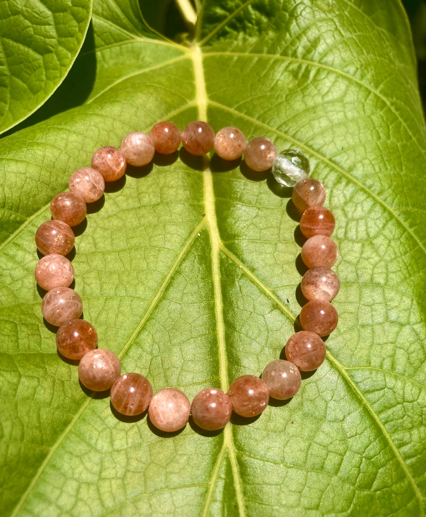 All Natural High Grade Sunstone Healing Gemstone Bracelet