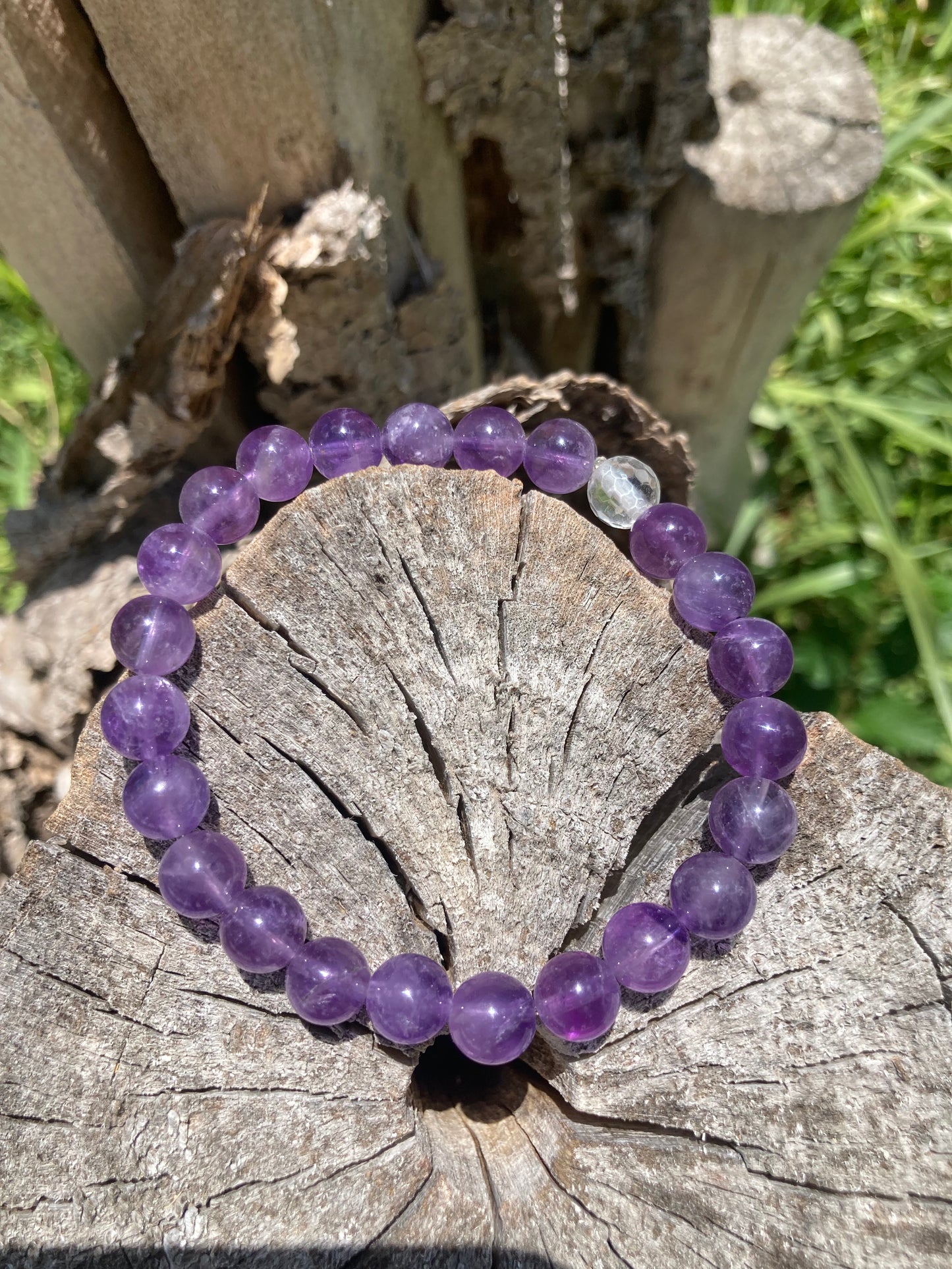 All Natural Amethyst Healing Gemstone Bracelet